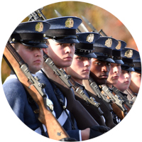 ϲ cadet enrollment cadets marching in parade