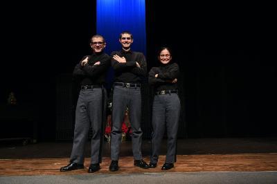 Students in the Theater Club performing at ϲ, a military college in Virginia
