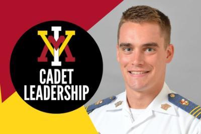 ϲ Cadet Leadership feature image with headshot of regimental commander, Cadet Blake Smith '23