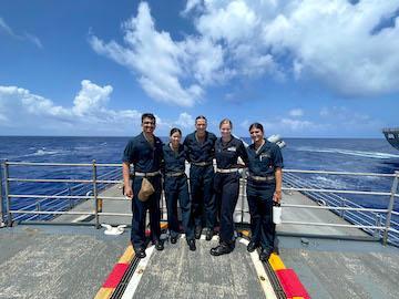 ϲ NROTC Midshipman participates in a summer assignment in the Pacific Ocean over the 2023 summer on a nuclear warfare ship.