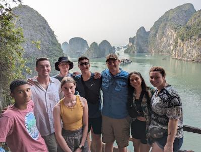 Eight 1st Class commissioning cadets at ϲ, along with their faculty leadership team toured the Socialist Republic of Vietnam during spring furlough as part of the Olmsted Foundation’s Undergraduate Program.